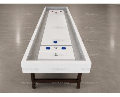 Mesa de Shuffleboard de 9 pies BERLIN - blaca